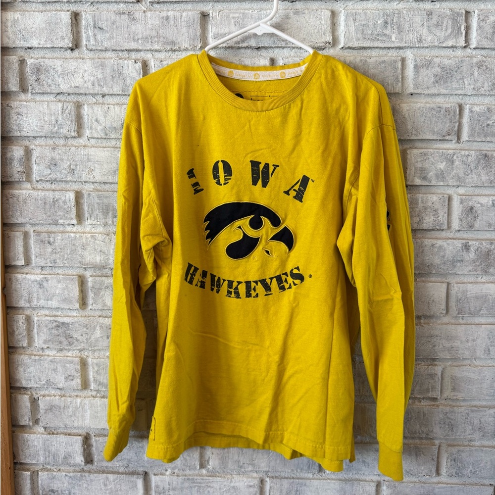 Iowa Hawkeyes Long Sleeve Yellow Tee
